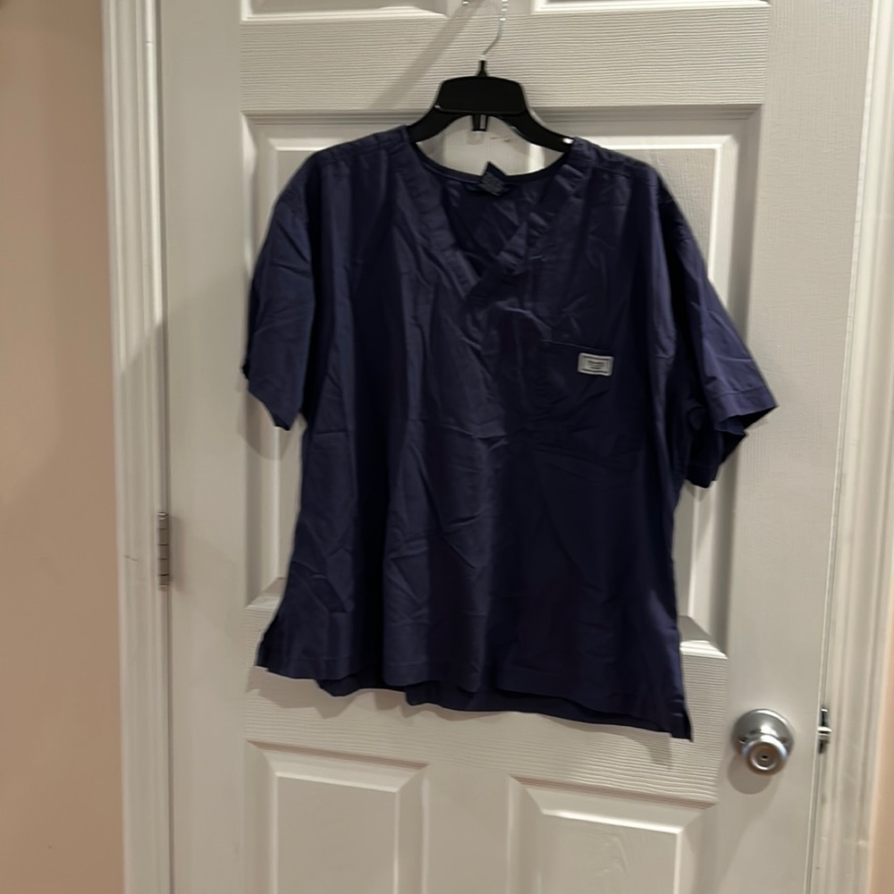 Blue Sky 1 pocket scrub top